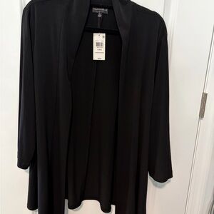 NWT Connected Apparel Open Front Draped Cardigan